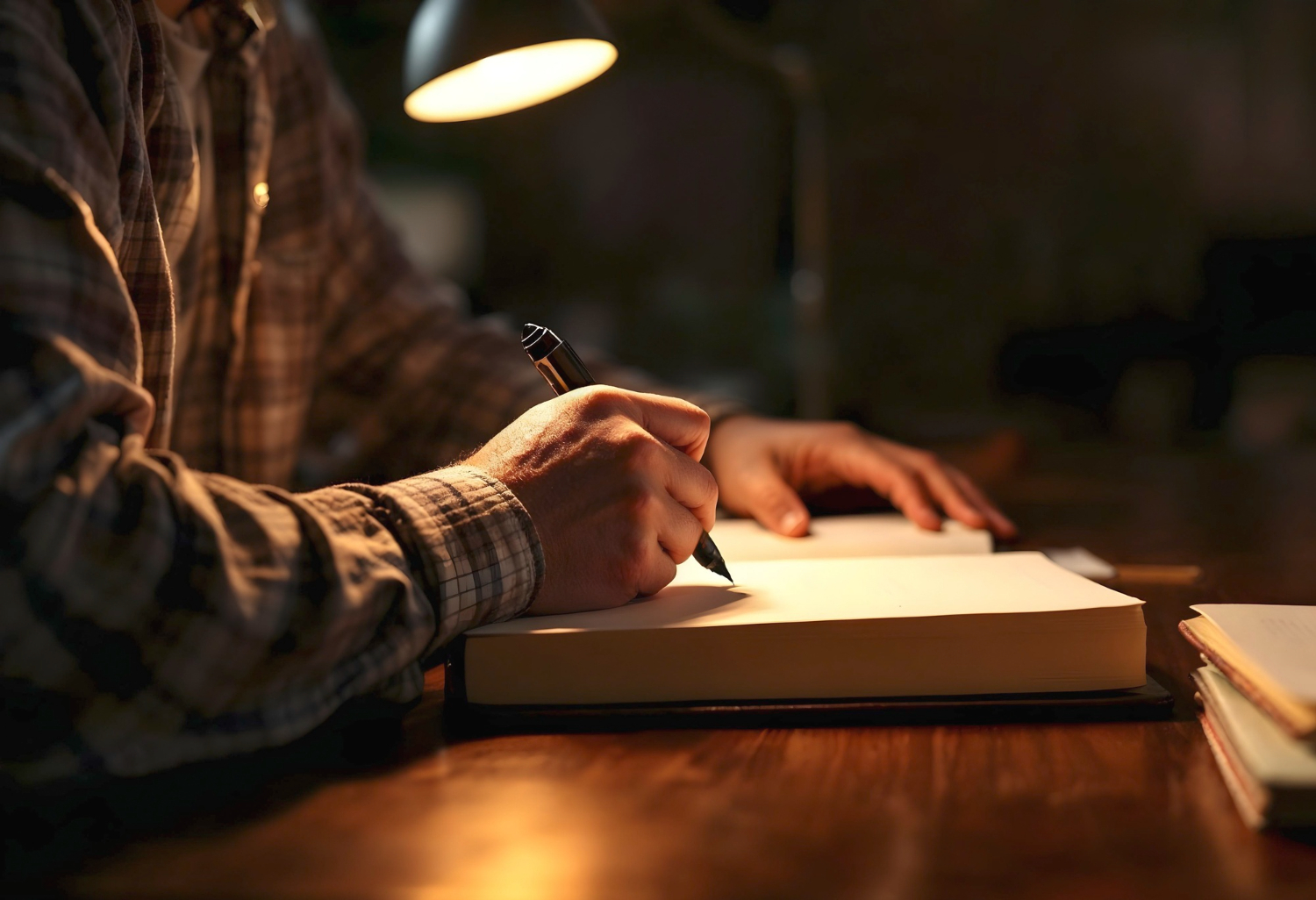 Conceito de cena dos escritores
