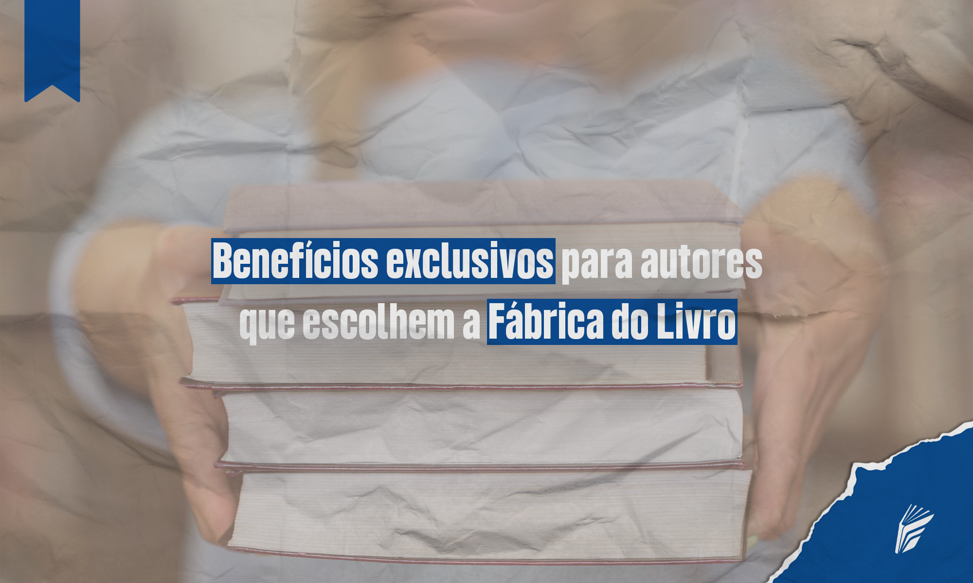 Livros impressos com acabamento profissional e alta qualidade gráfica.