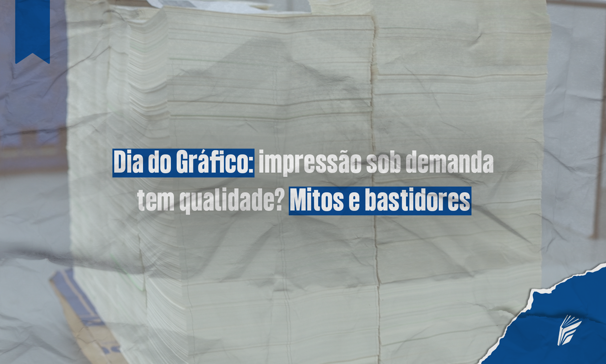 Processo de impressão sob demanda em gráfica profissional no Dia do Gráfico.