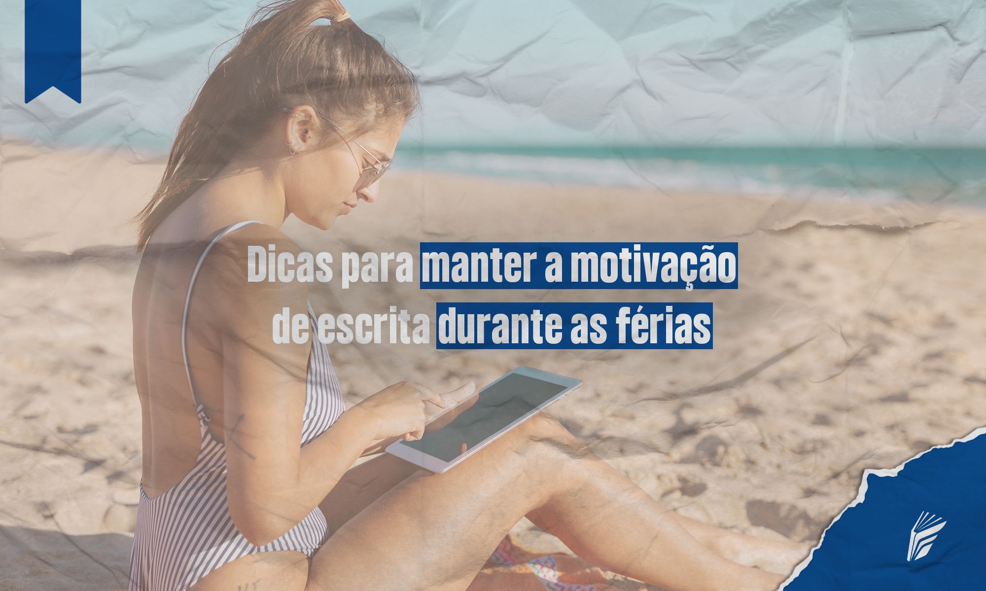 Autor escrevendo durante as férias, mantendo a motivação para avançar no livro.