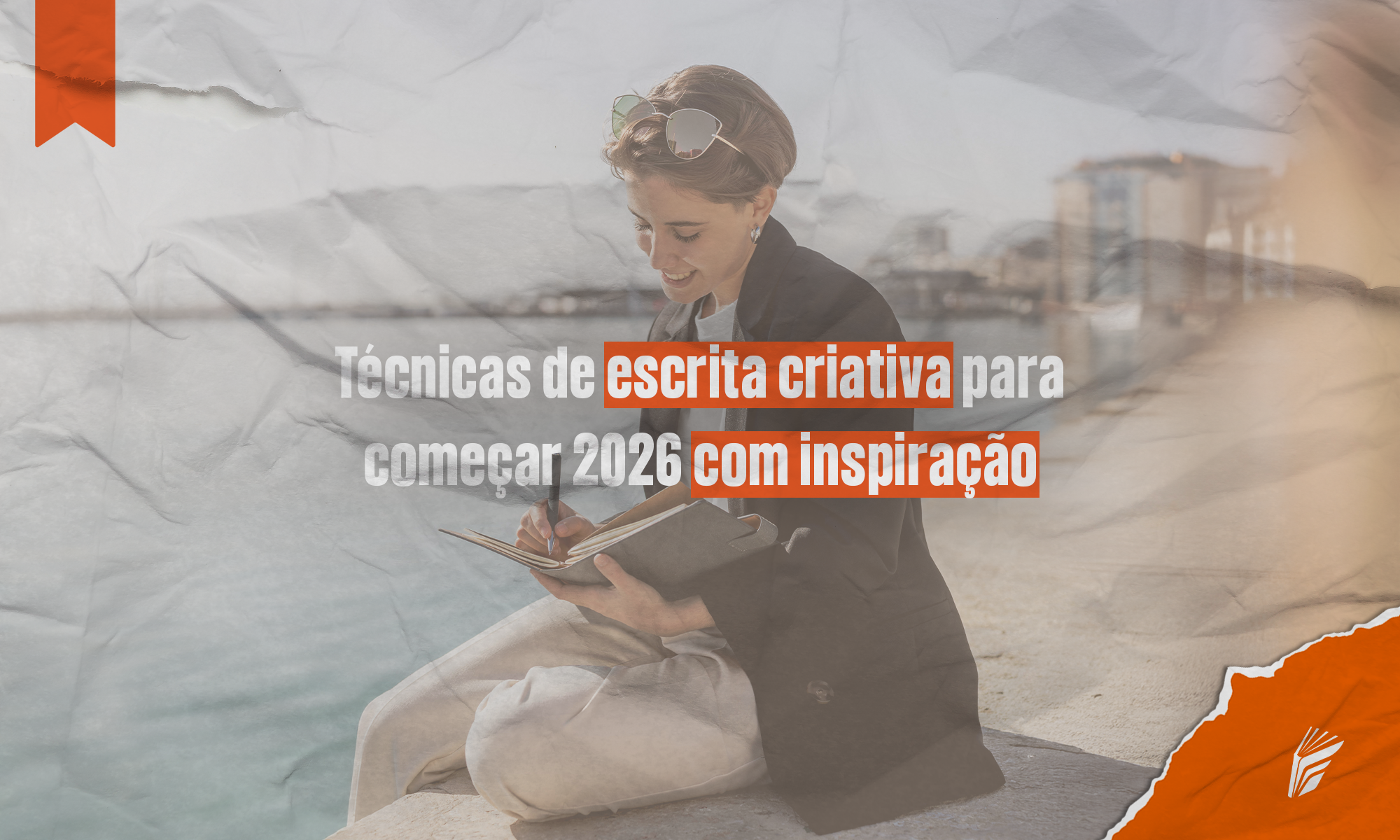 Autor praticando técnicas de escrita criativa para começar o ano com inspiração.